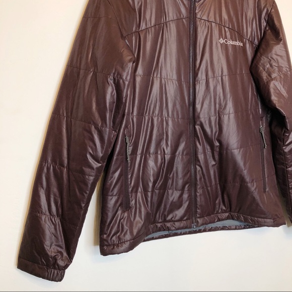 Columbia Burgundy Zip Up Jacket - Picture 3 of 12